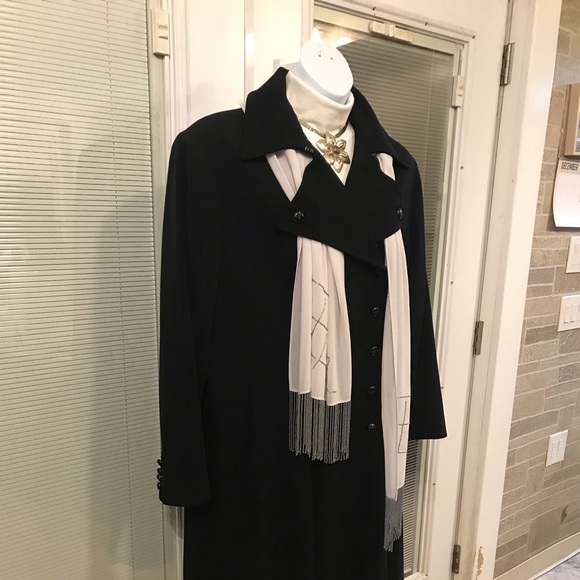 LAUREN - RAPH LAUREN- Wool Double Breasted Coat - Picture 2 of 8